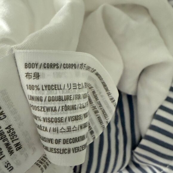 Abercrombie & Fitch Womens Striped High-Waisted Belted Shorts Blue/White Size M - Picture 4 of 10